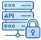 Secure API communication icon
