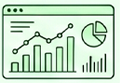 Track profits in real time with built-in analytics