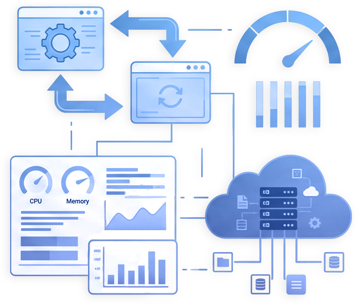 Updates and maintenance plan illustration